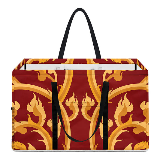 Thai Winding Vines Pattern Print Utility Tote Bag