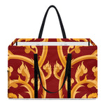 Thai Winding Vines Pattern Print Utility Tote Bag