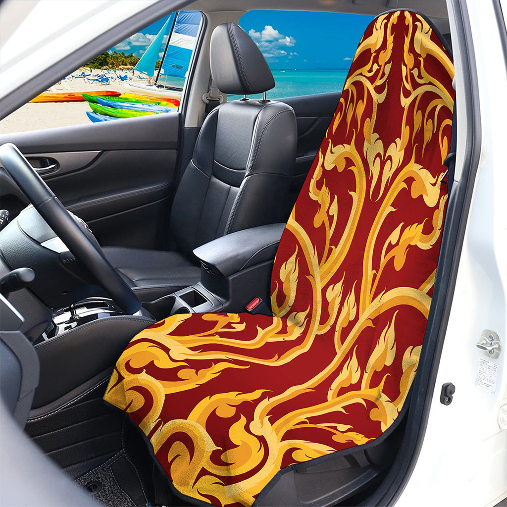Thai Winding Vines Pattern Print Waterproof Car Seat Cover