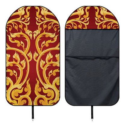 Thai Winding Vines Pattern Print Waterproof Car Seat Cover