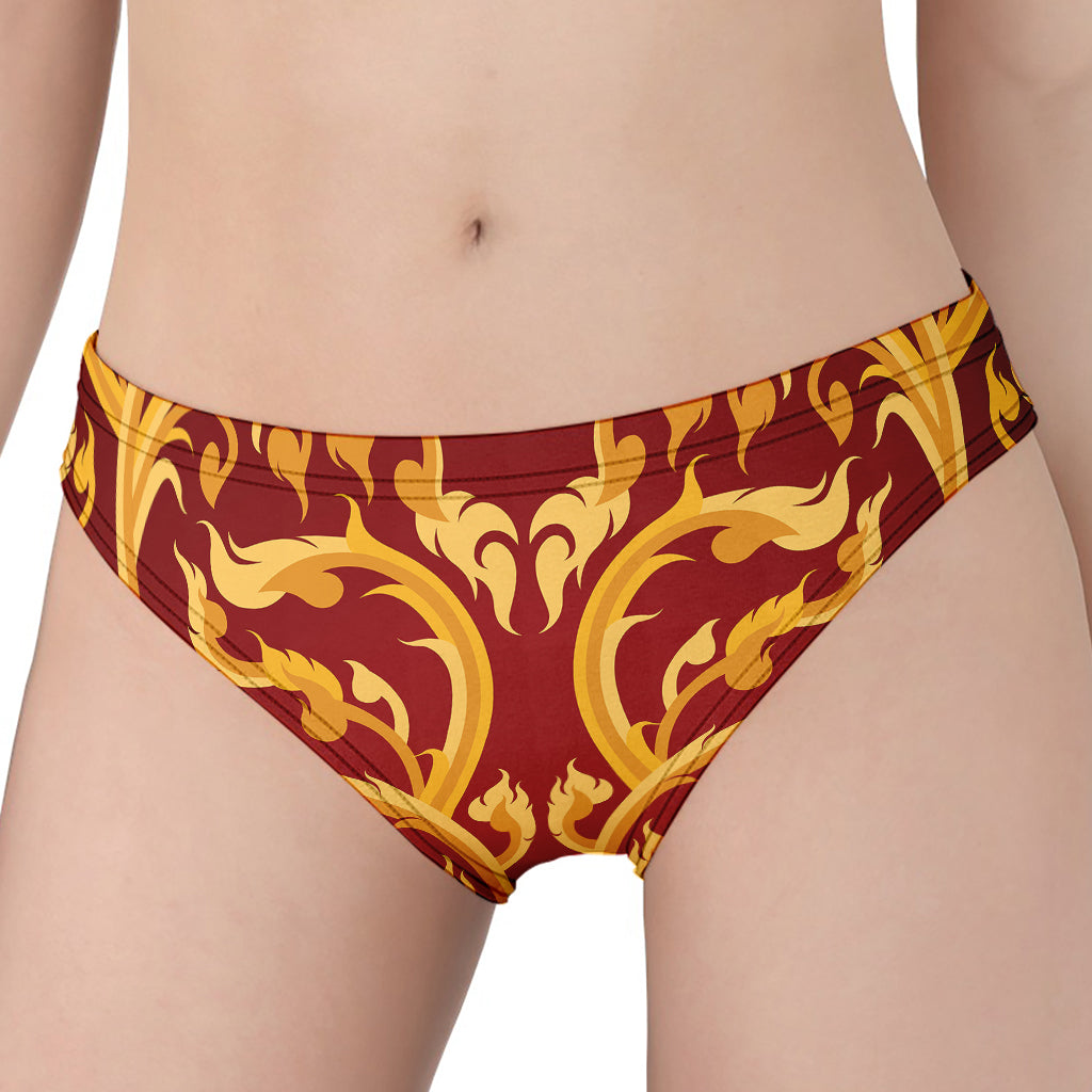 Thai Winding Vines Pattern Print Women's Panties