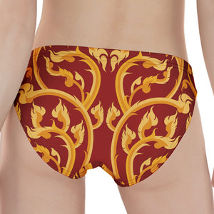 Thai Winding Vines Pattern Print Women's Panties