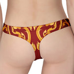 Thai Winding Vines Pattern Print Women's Thong