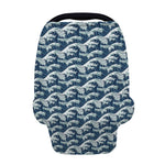 The Great Kanagawa Wave Pattern Print Baby Seat Cover