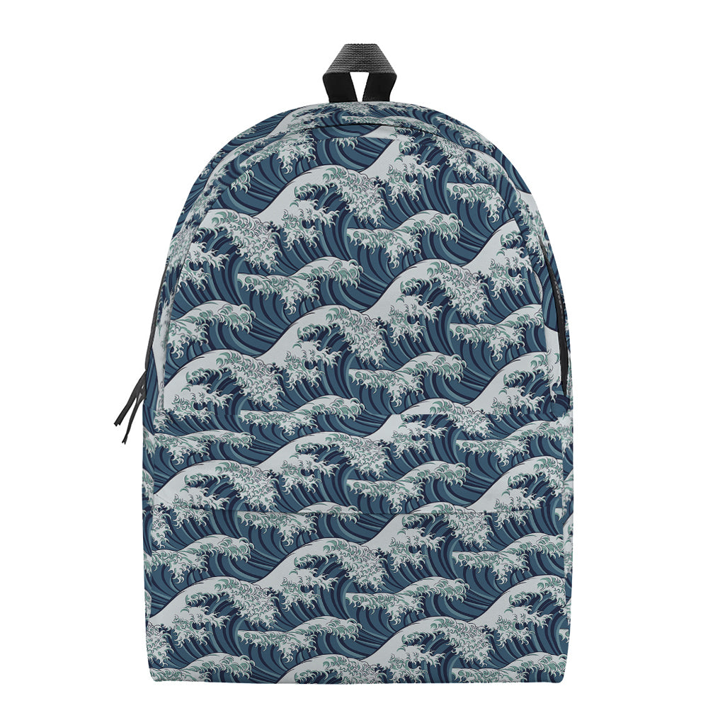 The Great Kanagawa Wave Pattern Print Backpack