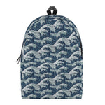 The Great Kanagawa Wave Pattern Print Backpack