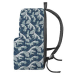 The Great Kanagawa Wave Pattern Print Backpack