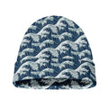 The Great Kanagawa Wave Pattern Print Beanie