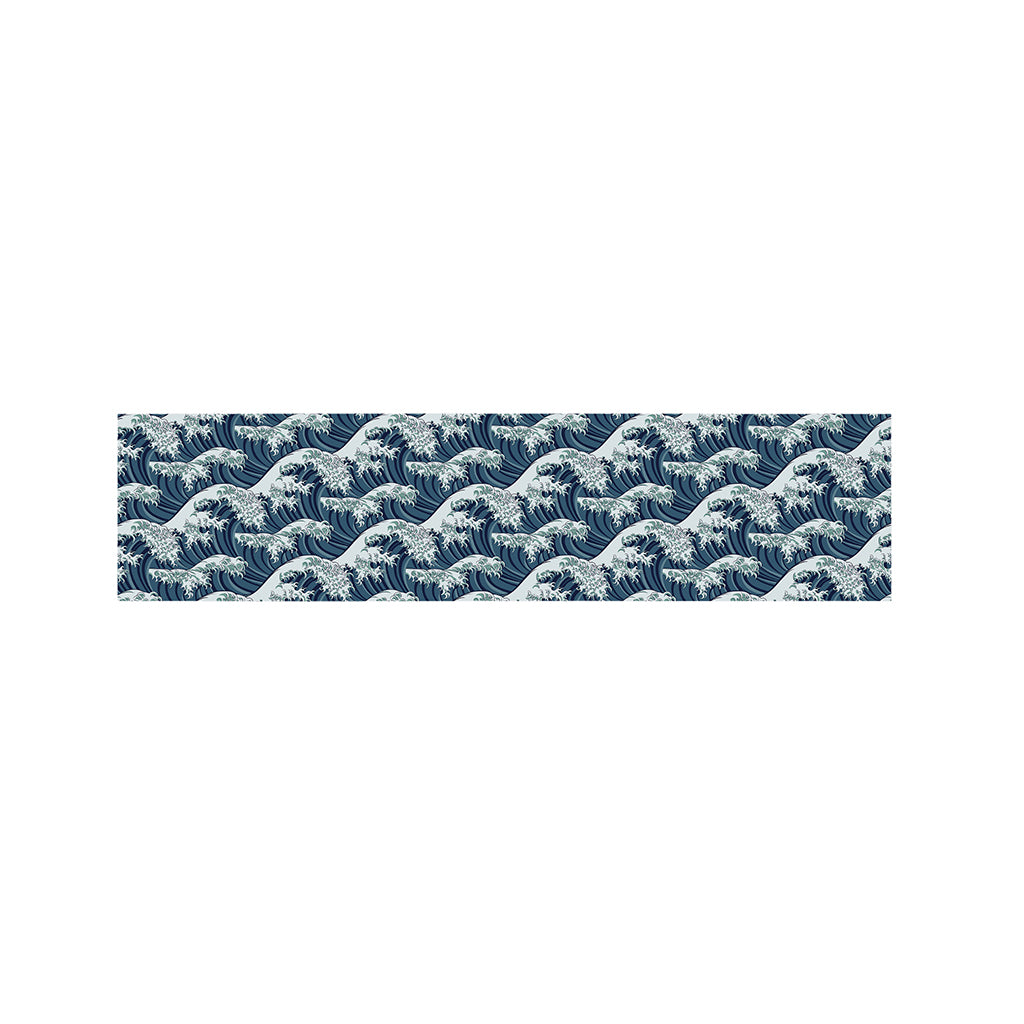 The Great Kanagawa Wave Pattern Print Bed Runner