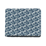 The Great Kanagawa Wave Pattern Print Bifold Wallet
