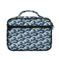 The Great Kanagawa Wave Pattern Print Briefcase Bible Bag
