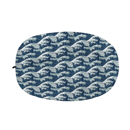The Great Kanagawa Wave Pattern Print Car Side Mirror Covers