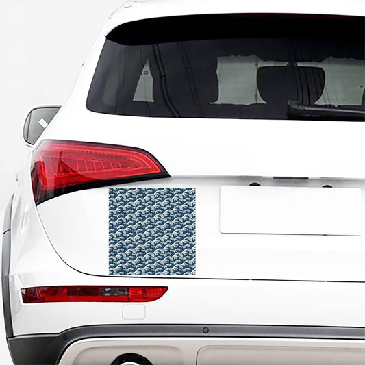 The Great Kanagawa Wave Pattern Print Car Sticker