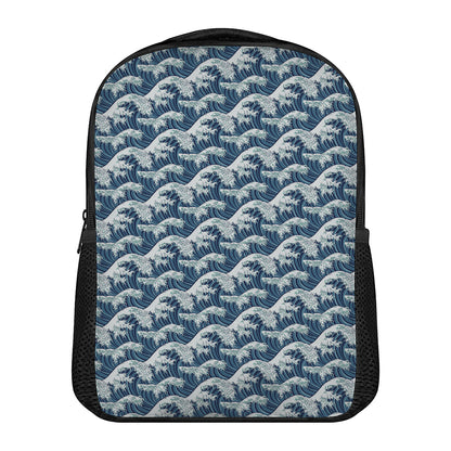 The Great Kanagawa Wave Pattern Print Casual Backpack