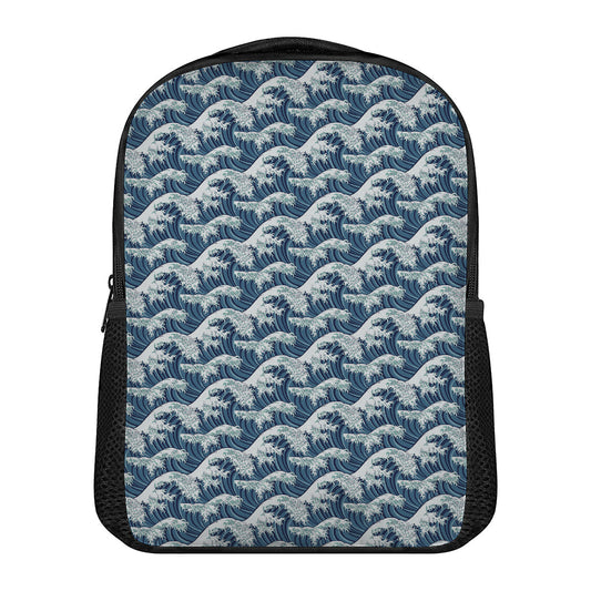 The Great Kanagawa Wave Pattern Print Casual Backpack