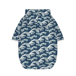The Great Kanagawa Wave Pattern Print Dog Zip Up Hoodie