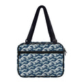 The Great Kanagawa Wave Pattern Print Double Strap Bible Bag