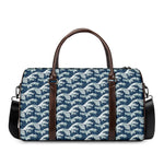 The Great Kanagawa Wave Pattern Print Duffle Bag