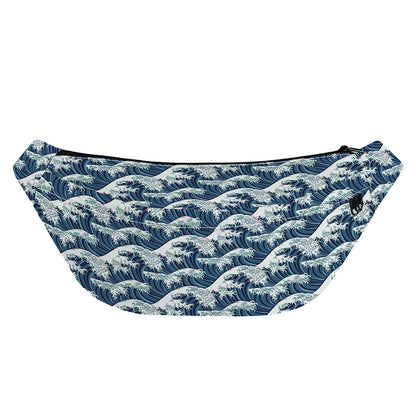 The Great Kanagawa Wave Pattern Print Fanny Pack