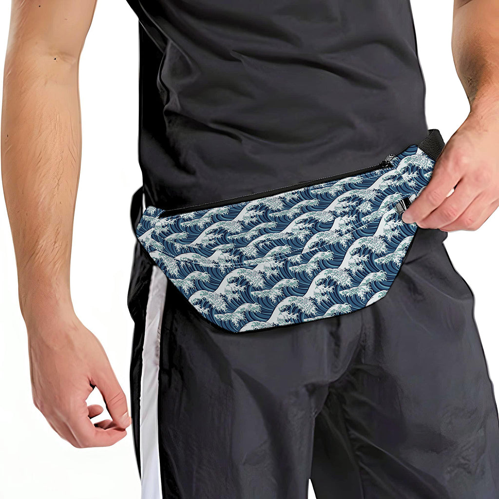 The Great Kanagawa Wave Pattern Print Fanny Pack