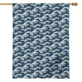 The Great Kanagawa Wave Pattern Print House Flag