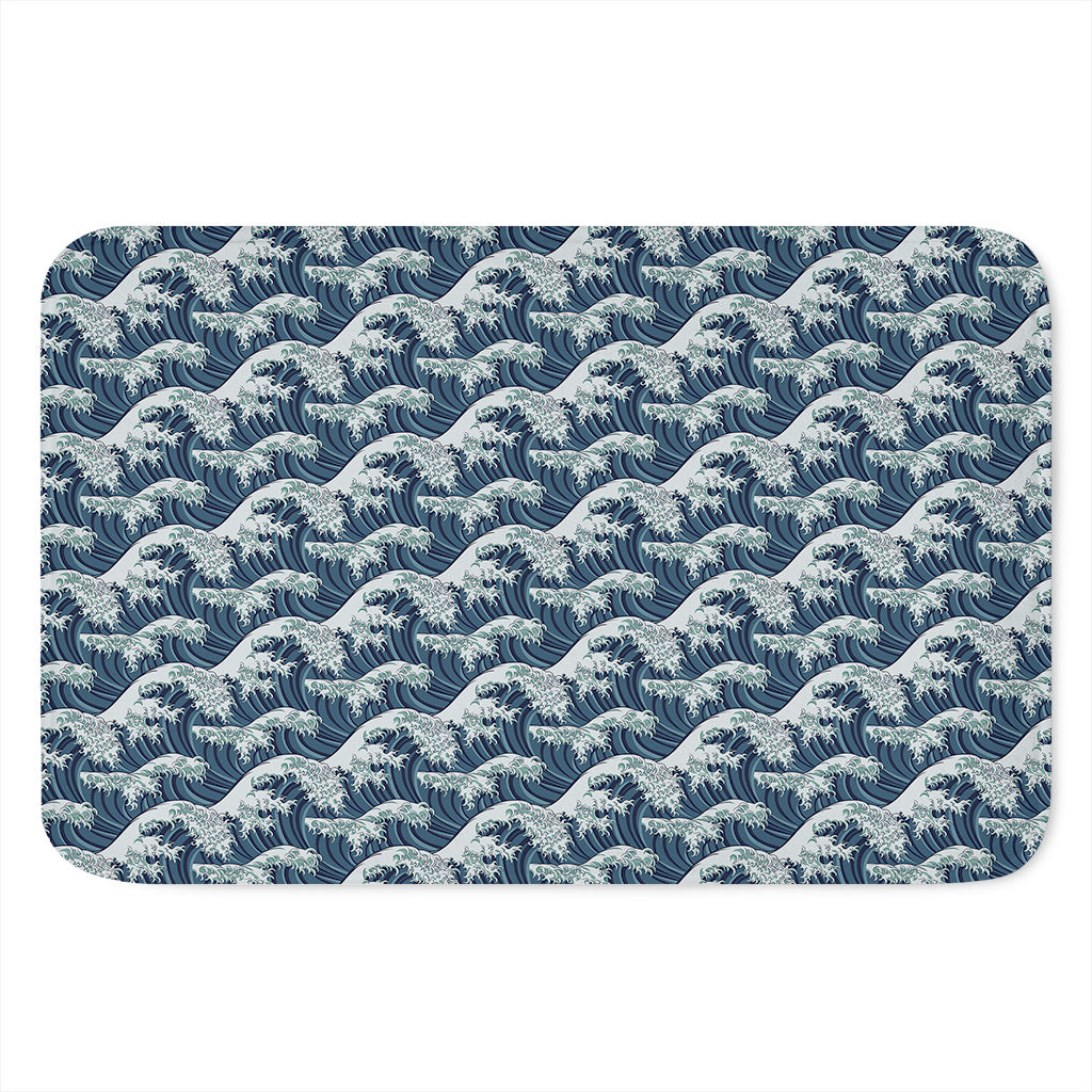 The Great Kanagawa Wave Pattern Print Indoor Door Mat