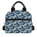 The Great Kanagawa Wave Pattern Print Insulated Lunch Bag