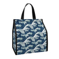 The Great Kanagawa Wave Pattern Print Insulated Lunch Tote