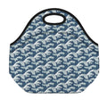 The Great Kanagawa Wave Pattern Print Neoprene Lunch Bag