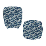 The Great Kanagawa Wave Pattern Print Office Chair Cover