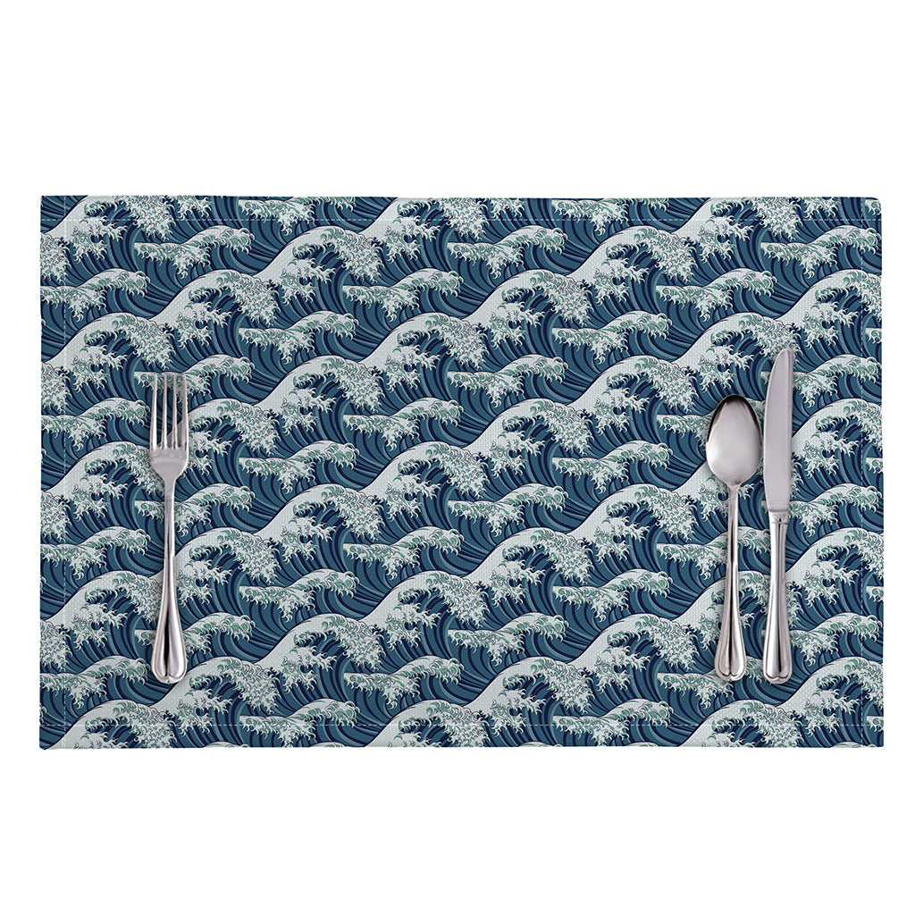 The Great Kanagawa Wave Pattern Print Placemat