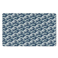 The Great Kanagawa Wave Pattern Print Polyester Doormat