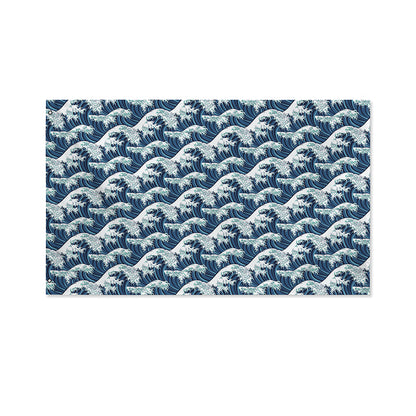 The Great Kanagawa Wave Pattern Print Polyester Flag