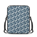 The Great Kanagawa Wave Pattern Print Rectangular Crossbody Bag
