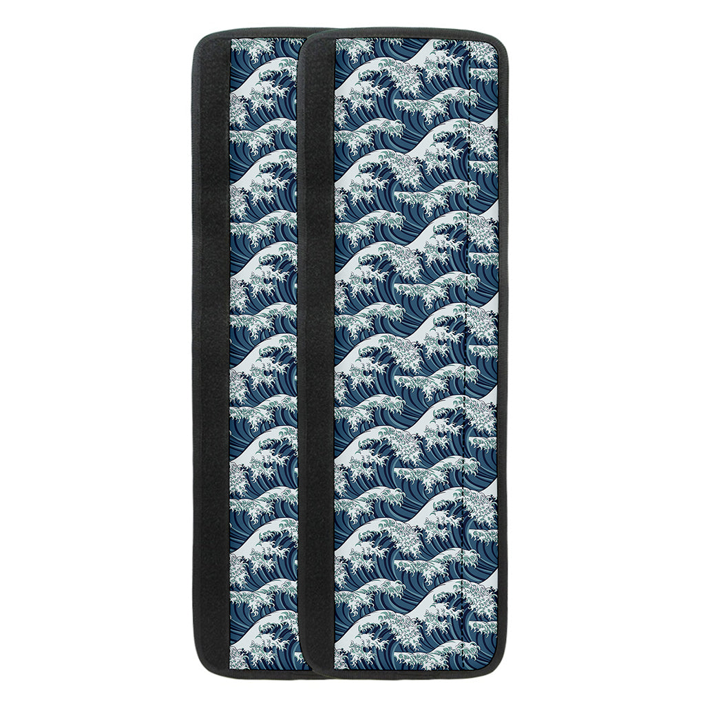 The Great Kanagawa Wave Pattern Print Refrigerator Handle Covers