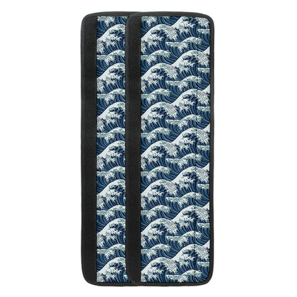 The Great Kanagawa Wave Pattern Print Refrigerator Handle Covers