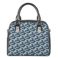 The Great Kanagawa Wave Pattern Print Shoulder Handbag