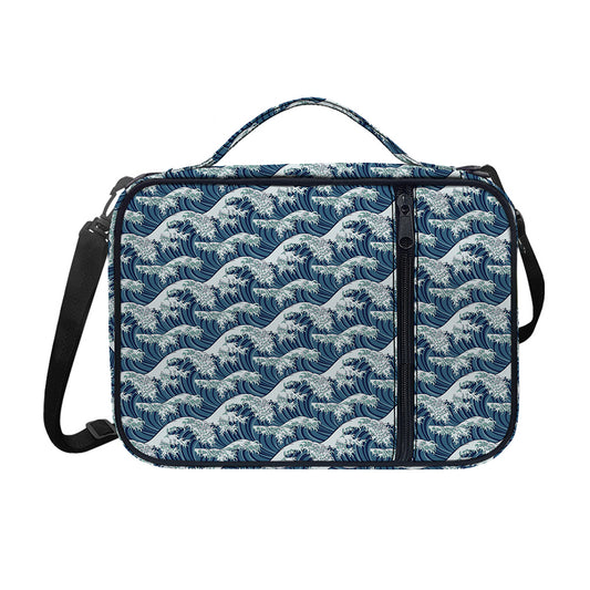The Great Kanagawa Wave Pattern Print Shoulder Strap Bible Bag