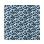 The Great Kanagawa Wave Pattern Print Silk Bandana