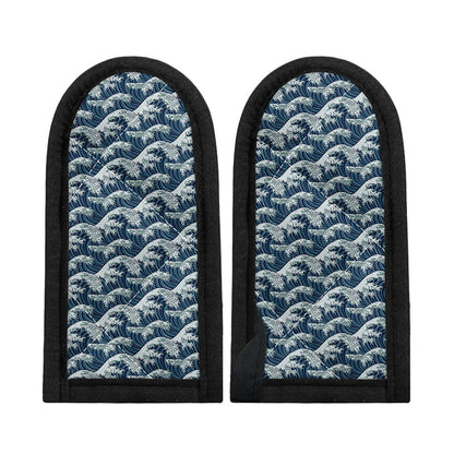 The Great Kanagawa Wave Pattern Print Skillet Handle Cover