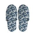 The Great Kanagawa Wave Pattern Print Slippers