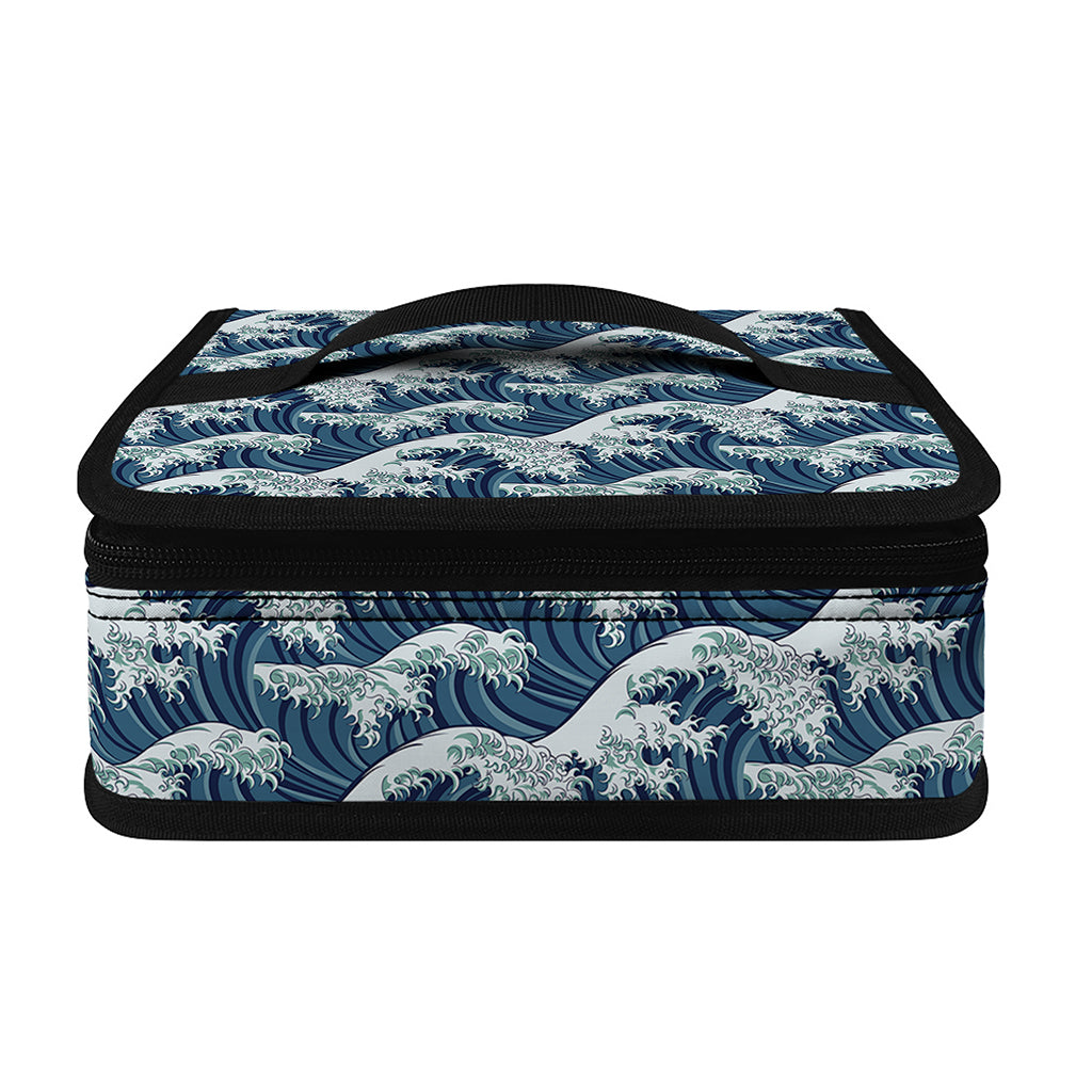 The Great Kanagawa Wave Pattern Print Small Lunch Bag