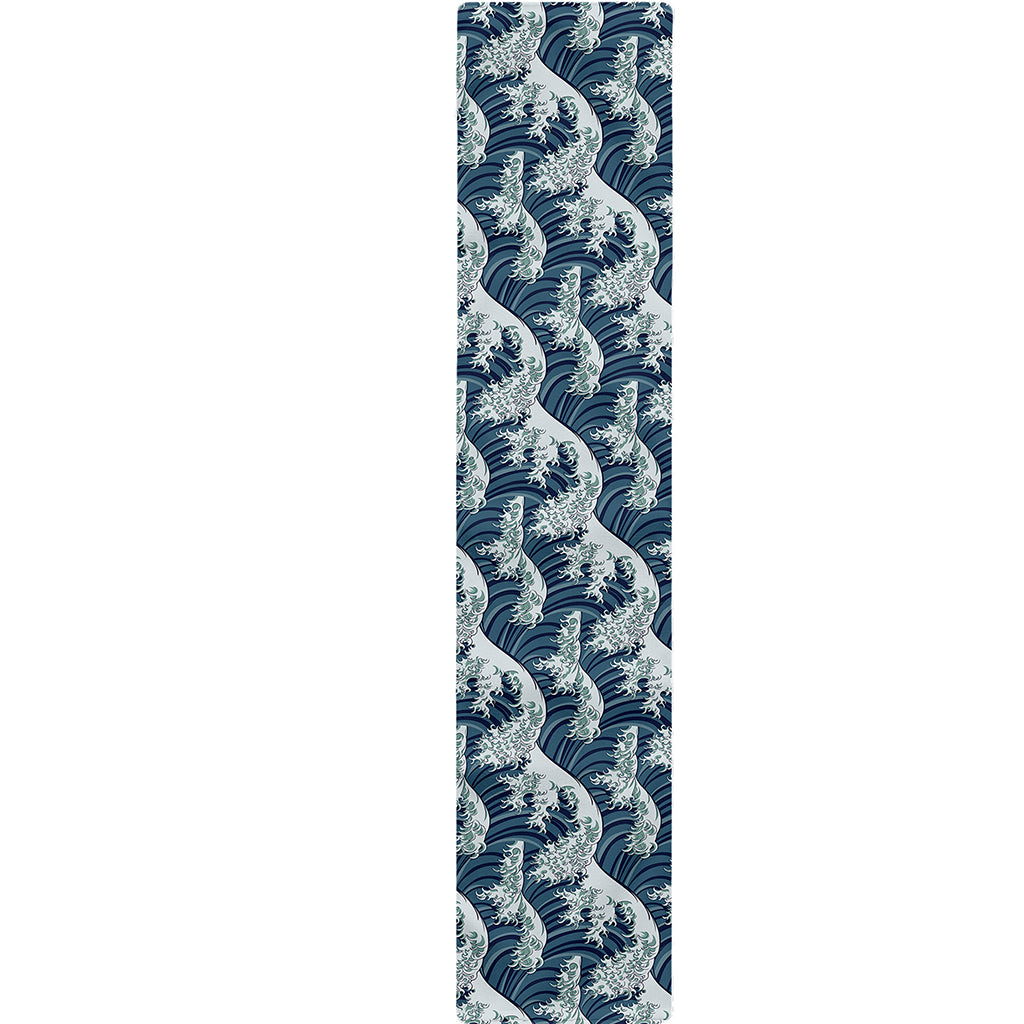 The Great Kanagawa Wave Pattern Print Table Runner