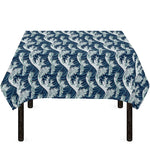 The Great Kanagawa Wave Pattern Print Tablecloth