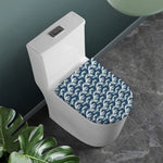 The Great Kanagawa Wave Pattern Print Toilet Lid Cover