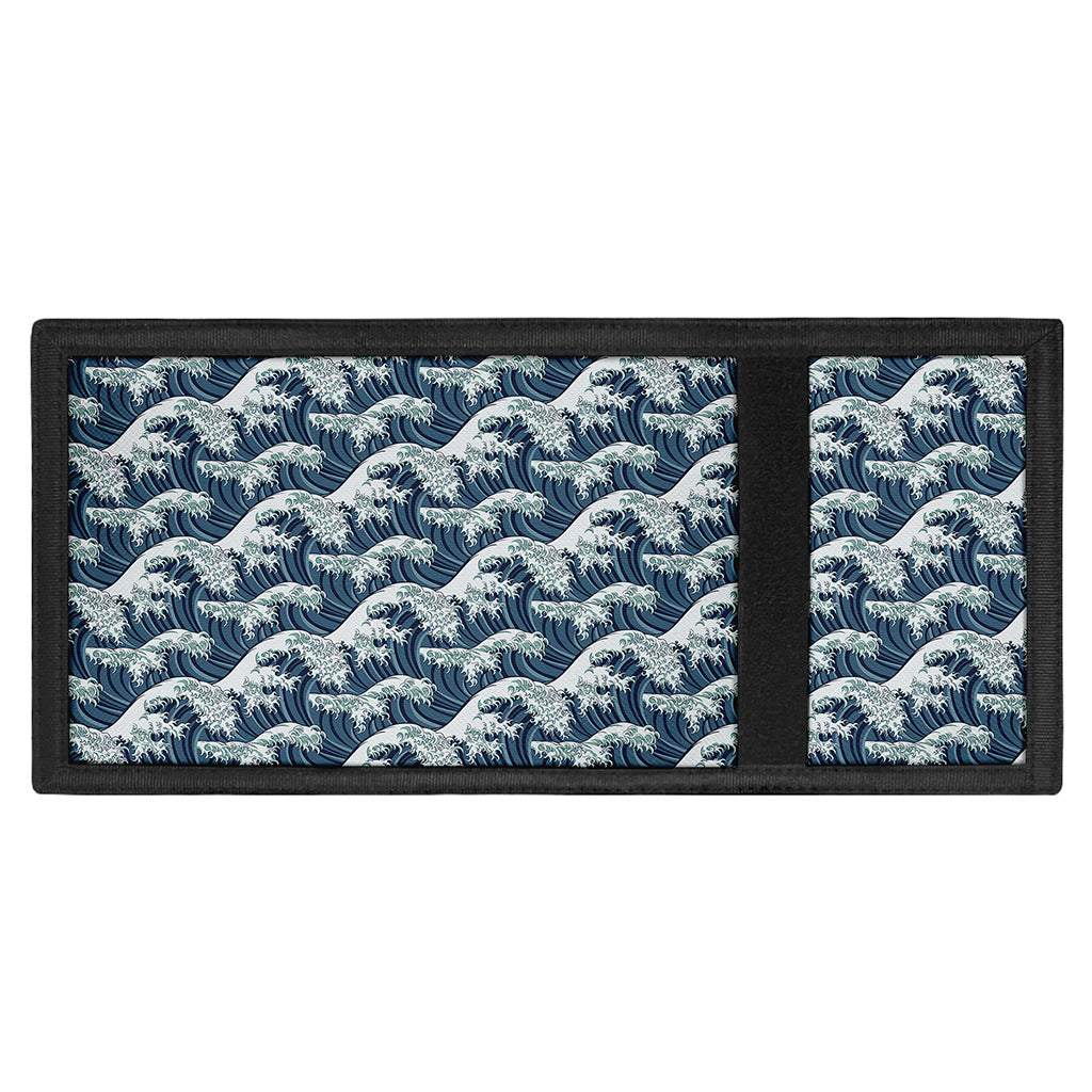 The Great Kanagawa Wave Pattern Print Trifold Wallet