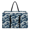 The Great Kanagawa Wave Pattern Print Utility Tote Bag