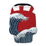 The Great Kanagawa Wave Print Baby Seat Cover