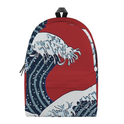 The Great Kanagawa Wave Print Backpack
