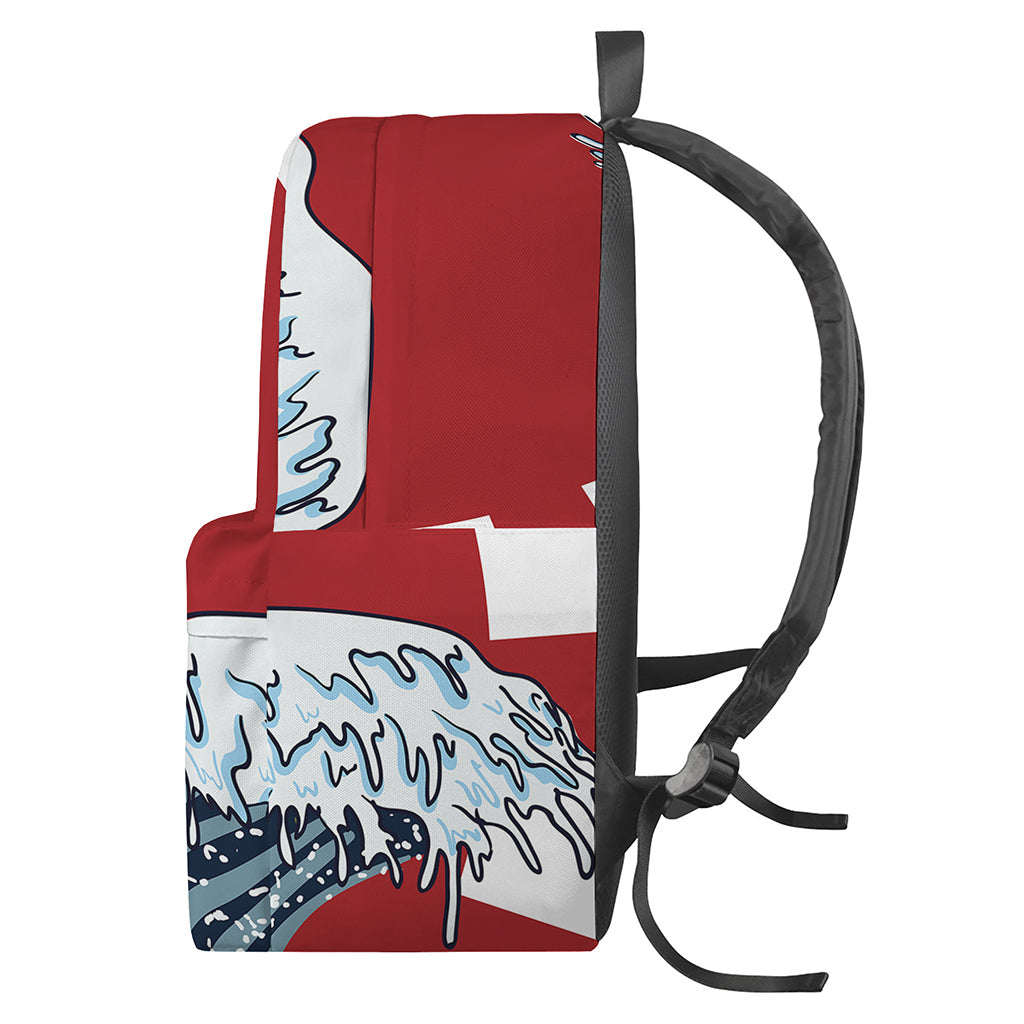 The Great Kanagawa Wave Print Backpack